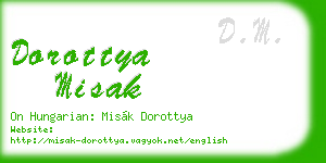 dorottya misak business card