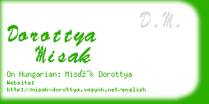 dorottya misak business card